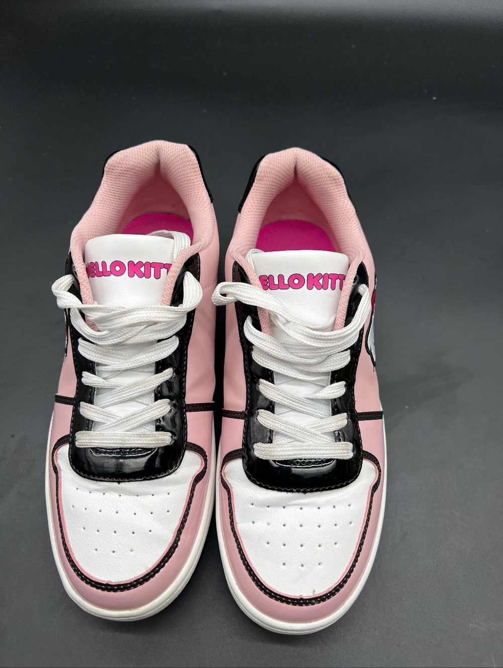 Sanrio Hello Kitty Pink Black Colorblock SneakersSize: US Women's 7 - Picture 6 of 7
